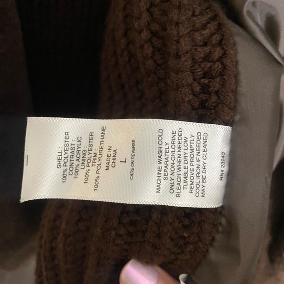 NY&C New York & Co Faux Fur Luxury Brown Sweater Cardigan Womens Large - Picture 4 of 4